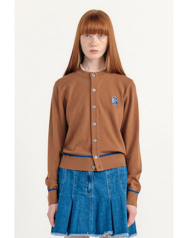 UNISEX GNRL 크루넥 가디건 [BROWN] / SBC3U04006