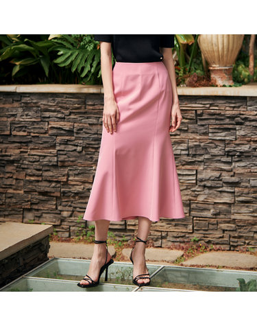 WOMAN 소프트 머메이드 롱스커트 [PINK] / WBC2L56519