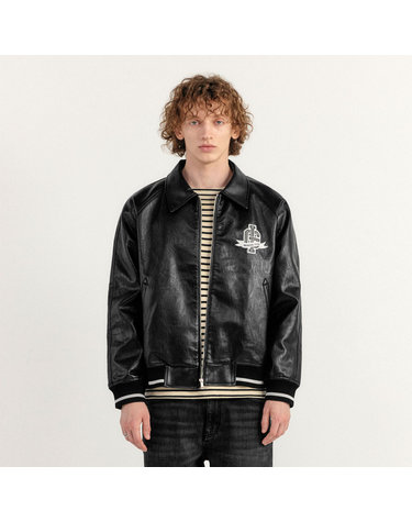 UNISEX GI 뮤지엄 바시티 자켓 [BLACK] / SBC1U07007