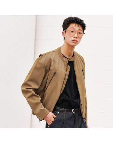 UNISEX 모터사이클 자켓 [BEIGE] / SBC1U07001