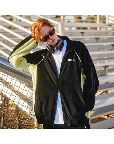 UNISEX 테리 라인 트랙 집업 [BLACK] / SBC1U51002