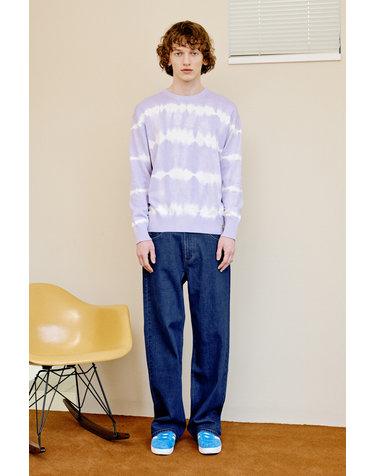 UNISEX 세미 와이드 데님 팬츠 [DARK BLUE] / SBC2U11031