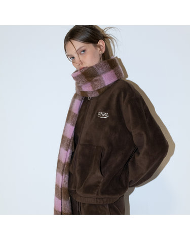 UNISEX 하이넥 집업 플리스 [BROWN] / SBC4U07009