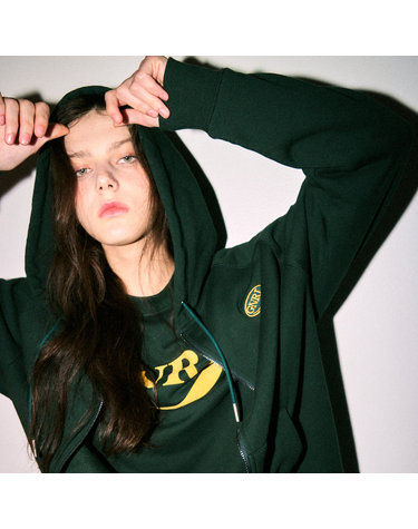 UNISEX GNRL 래글런 후드 집업 [GREEN] / SBC3U02009