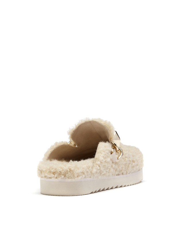 아쉬 [공식] ASH(아쉬) GHOST FUR 고스트 퍼 슬리퍼 (AD4D01502/IV) 아이보리 착용컷
