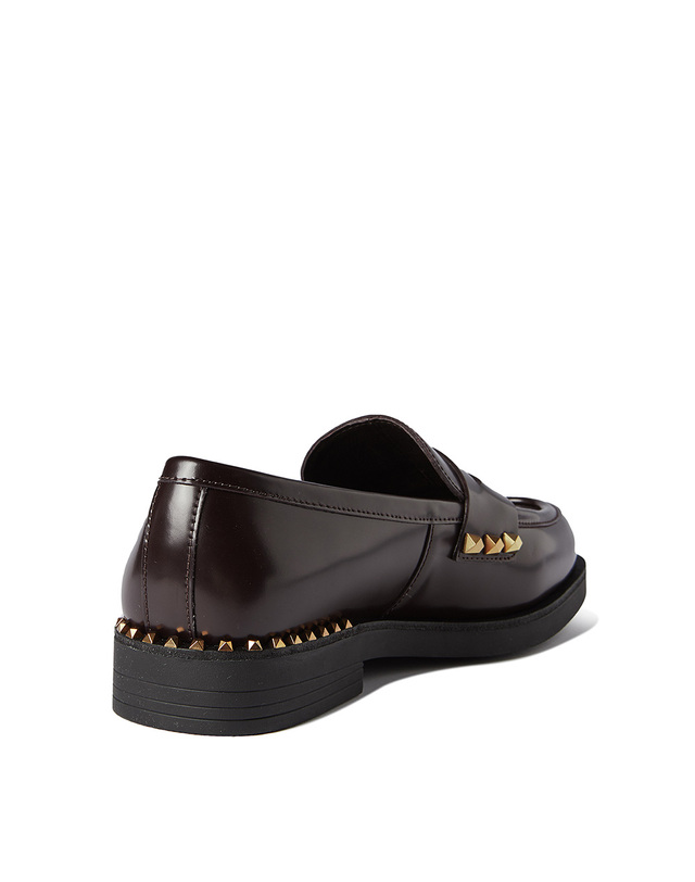 아쉬 [공식] ASH(아쉬) WHISPER STUDS 위스퍼 스터드 로퍼 (AE4D01508/BD) 레드 착용컷