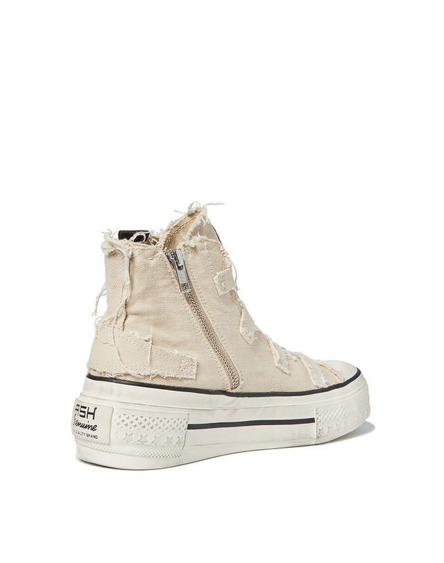 아쉬 [공식] ASH(아쉬) RAINBOW WASHED CANVAS 레인보우 워시드 컨버스 스니커즈 (AF2D01102/SD) 카멜 착용컷