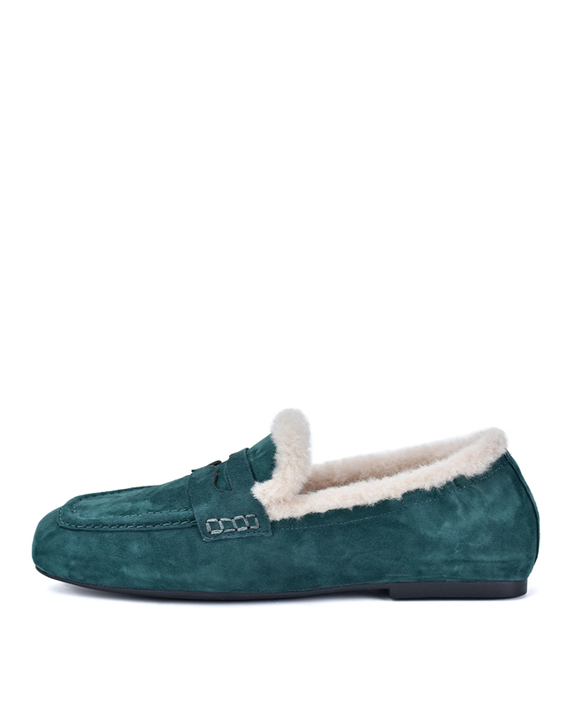 아쉬 [공식] ASH(아쉬) BARKLEY FUR 바클리 퍼 플랫 (AG4D01512/GR) 착용컷