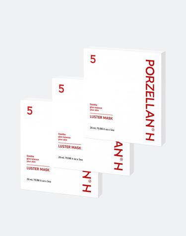 포젤란H 러스터 마스크팩 (5매) 3세트