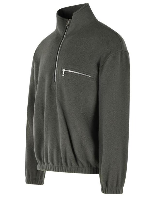 리에르 [해외직구] 26FW 리에르 긴팔 티셔츠 NFL1 X02TAUPE FLEECE Brown 착용컷