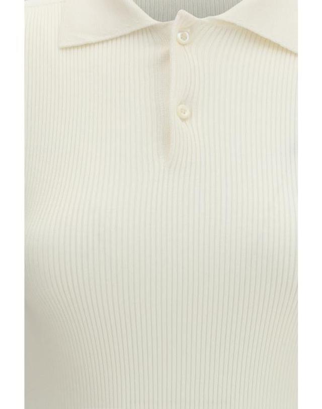 리에르 [해외직구] 26SS 리에르 반팔 티셔츠 KNW70FRSWHITEKNIT WHITE KNIT 착용컷