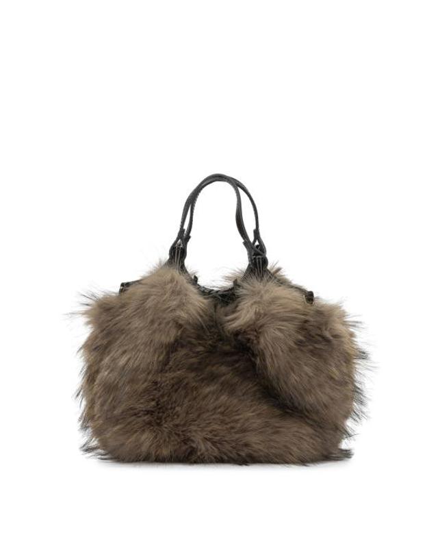 지아니 끼아리니 [해외직구] 26FW 지아니 끼아리니 토트백 BS12758 COMMPLCC RLPDUA2107 ESPRESSO Brown 착용컷