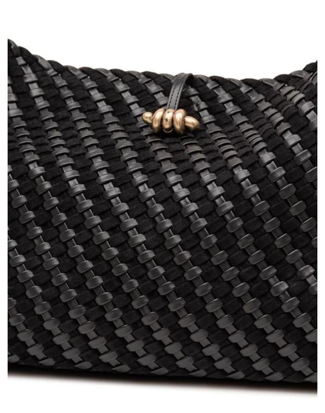 지아니 끼아리니 [해외직구] 26FW 지아니 끼아리니 토트백 BS12066COMMWPLINT 001 NERO 착용컷