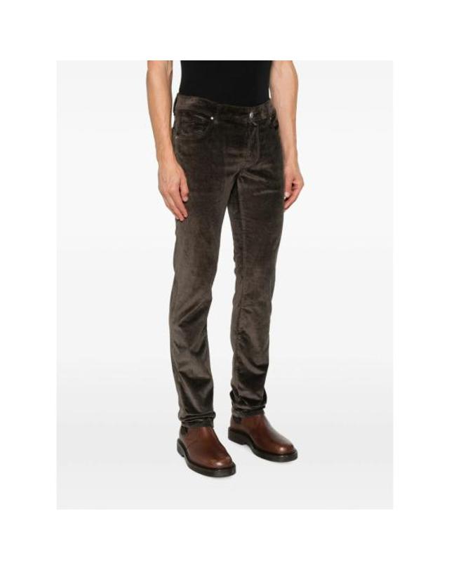 야콥코헨 [해외직구] 26FW 야콥코헨 스트레이트 팬츠 QE006 S3653 F44 BROWN 착용컷
