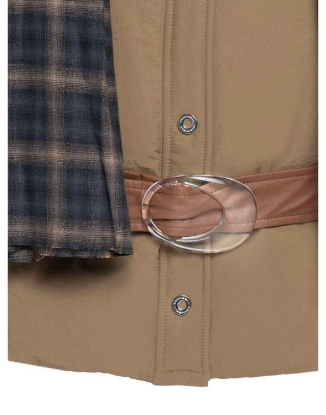 마벨 [해외직구] 25FW 마벨 패딩 AFW1002TENYL01 BRONZE Beige 착용컷
