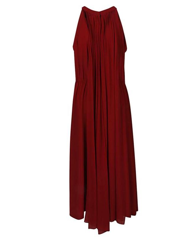 끄리다 [해외직구] 23SS 끄리다 롱 원피스 BEATRICEDESTEMIDI RED23 Red 착용컷