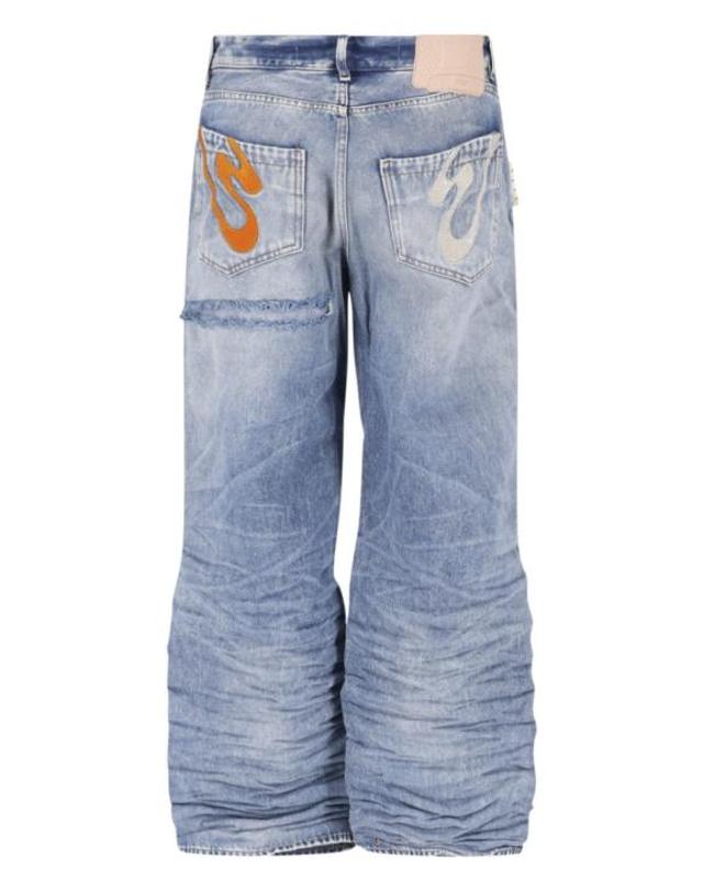 피디에프 [해외직구] 26SS 피디에프 데님 팬츠 DFM03032DF183WASH Blue 착용컷