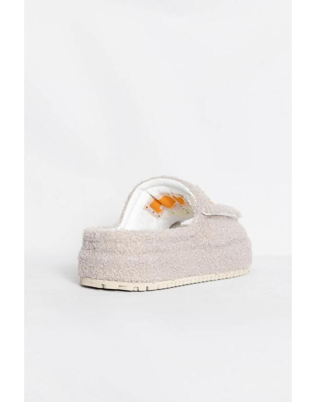 피디에프 [해외직구] 26SS 피디에프 뮬 슬리퍼 DFM45011S0018PX BEIGE Grey 착용컷