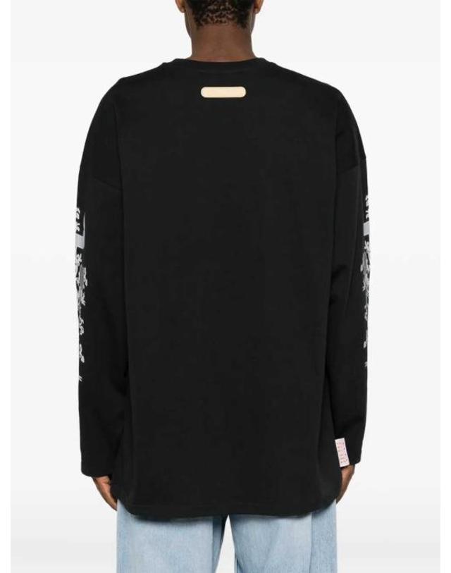 피디에프 [해외직구] 26FW 피디에프 긴팔 티셔츠 DFM54058TJ101GR04C BLACK 착용컷