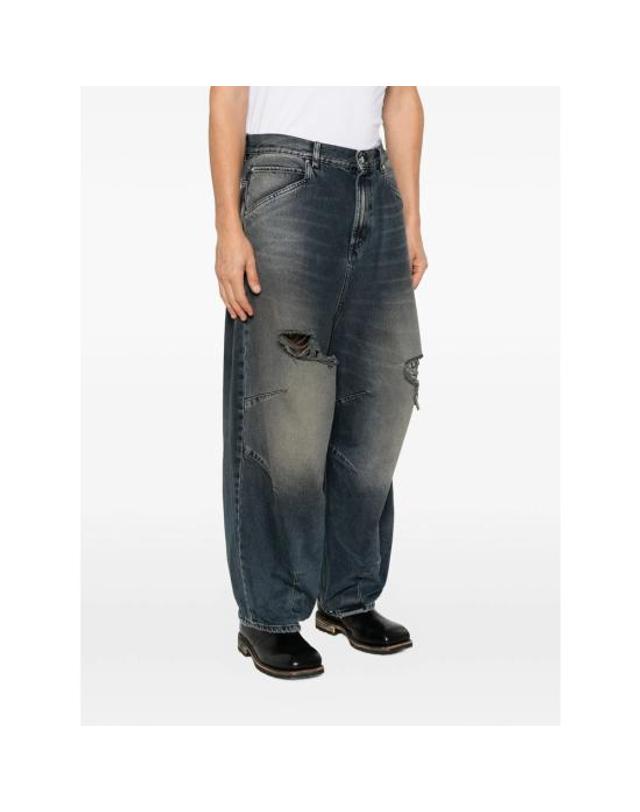 피디에프 [해외직구] 26FW 피디에프 팬츠 DFM03048 DF106 L0154 BLUE 착용컷