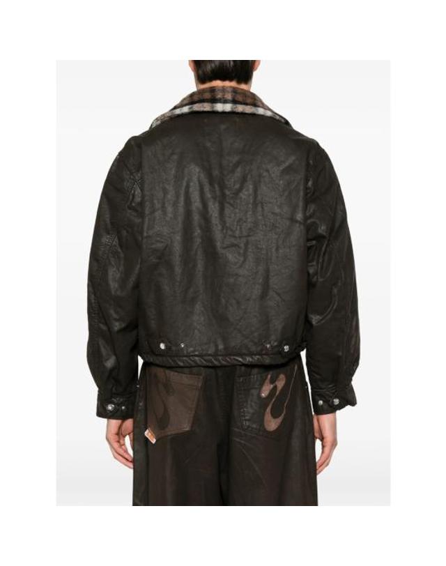 피디에프 [해외직구] 26FW 피디에프 가죽 자켓 DFM09055 GF188PX BROWN 착용컷
