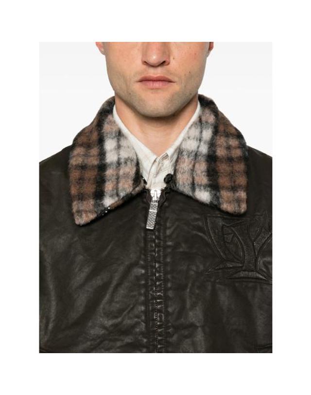 피디에프 [해외직구] 26FW 피디에프 가죽 자켓 DFM09055 GF188PX BROWN 착용컷