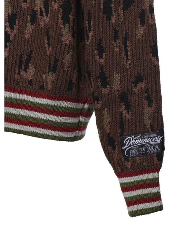 피디에프 [해외직구] 26FW 피디에프 스웨터 DFM55045MC08 1KNIT BROWN MULTI 착용컷
