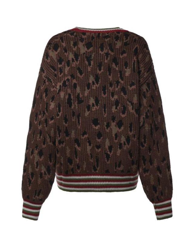 피디에프 [해외직구] 26FW 피디에프 스웨터 DFM55045MC08 1KNIT BROWN MULTI 착용컷