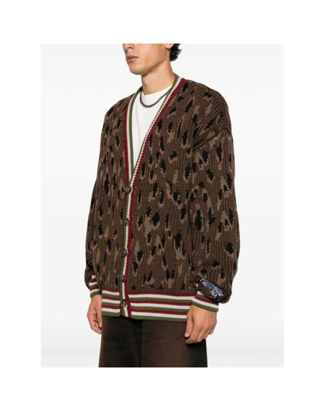 피디에프 [해외직구] 26FW 피디에프 니트웨어 DFM55045 MC08 1KNIT BROWN 착용컷