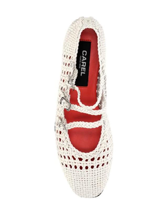 카렐 페리스 [해외직구] 26SS 카렐 페리스 플랫 슈즈 ARIANAT 21 OFF WHITE 착용컷