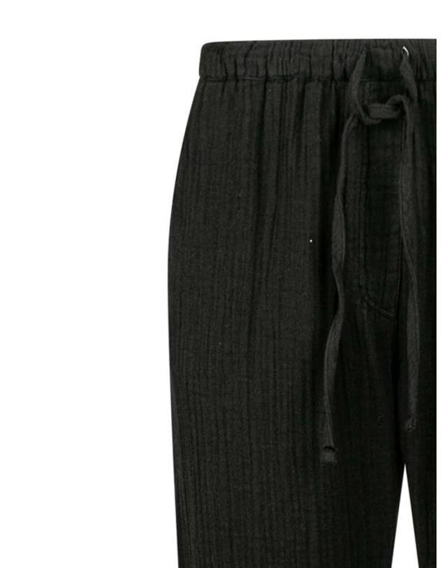 시레나 [해외직구] 24SS 시레나 스트레이트 팬츠 X7CHG006BLK Black 착용컷