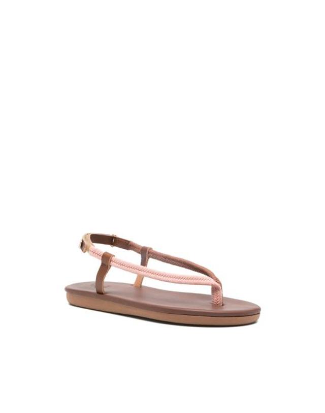 에이션트 그릭 [해외직구] 26SS 에이션트 그릭 슈즈 ZOI VACHETTA C PI TA BROWN PINK 착용컷