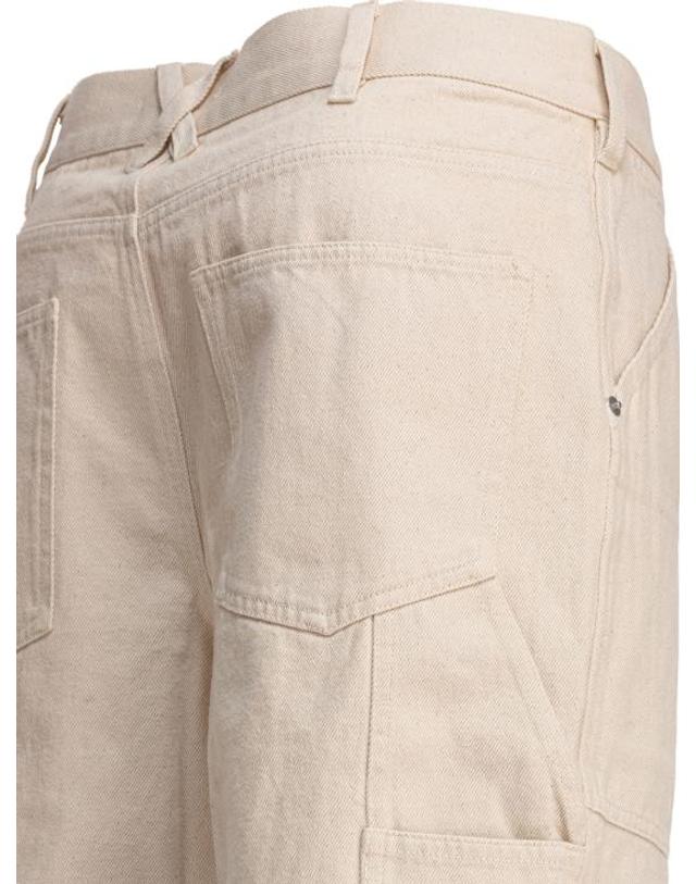 알렉스 밀 [해외직구] 25SS 알렉스 밀 스트레이트 팬츠 231MP0762804NATURAL BEIGE 착용컷
