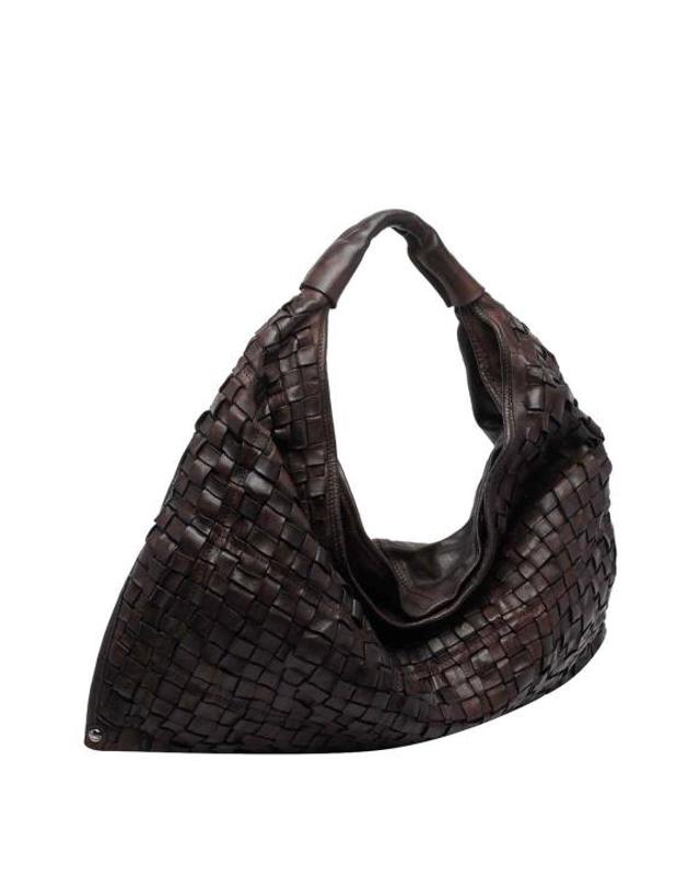 캄포마찌 [해외직구] 26FW 캄포마찌 토트백 C000570NDX0019C1501 BROWN 착용컷