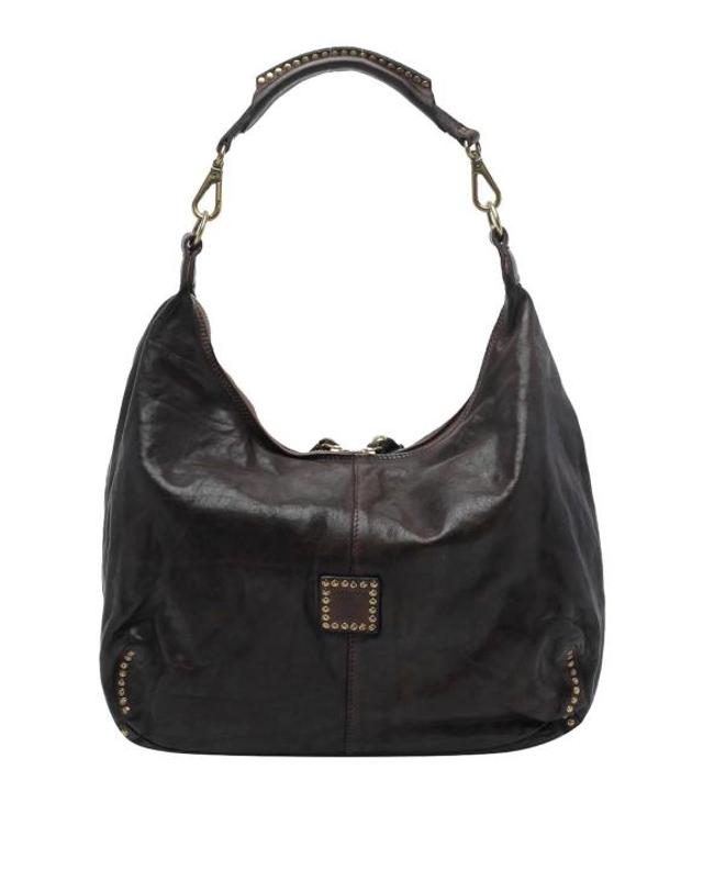 캄포마찌 [해외직구] 26FW 캄포마찌 숄더백 C045720NDX0007C1501 BROWN 착용컷