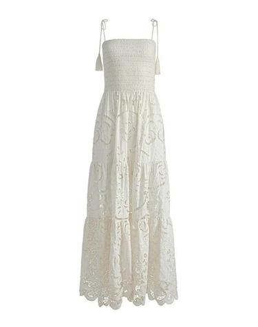 [해외직구] 25FW 앨리스 앤 올리비아 롱 원피스 CC505D73535A127 White