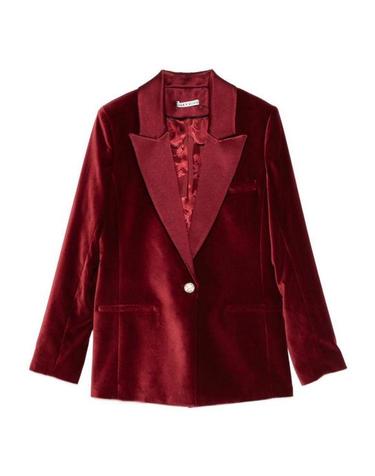 [해외직구] 26SS 앨리스 앤 올리비아 수트 자켓 CC510B69222I606 Dark Red