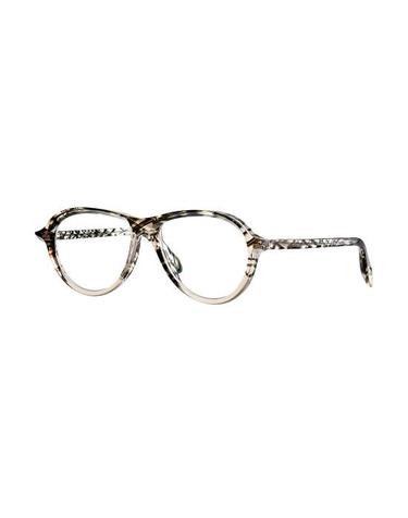 [해외직구] 25SS 테오 아이웨어 안경 AUBE 002 BLACK SMOKE TRANSPARENT CRYSTAL TURTLE MULTICOLOR