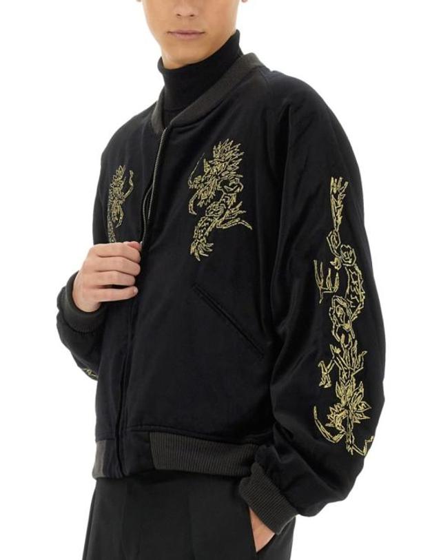 사스콰치패브릭스 [해외직구] 24FW 사스콰치패브릭스 봄버 자켓 24AW JKM 005 03 Black 착용컷