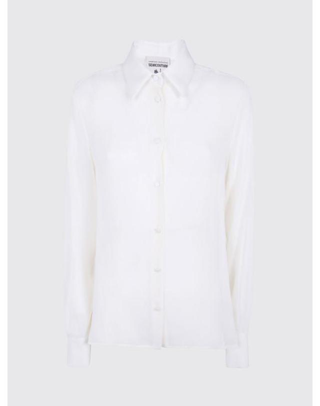 세미쿠튀르 [해외직구] 26FW 세미쿠튀르 셔츠 S6WU10 E641 White 착용컷