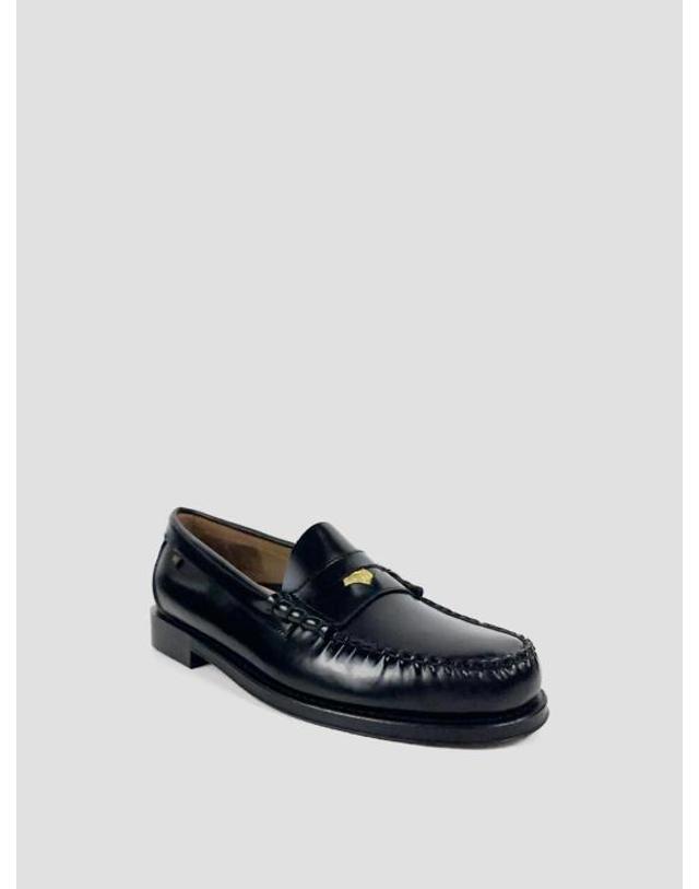 지에이치 바스앤코 [해외직구] 26FW 지에이치 바스앤코 로퍼 BA11010W 000 BLACK LEATHER 착용컷