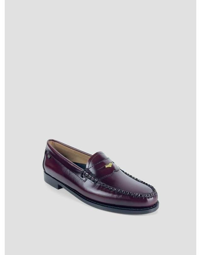 지에이치 바스앤코 [해외직구] 26FW 지에이치 바스앤코 로퍼 BA41010W 0NN WINE LEATHER 착용컷