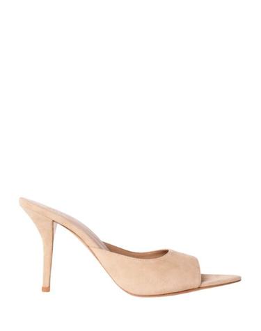 [해외직구] 26SS 지아 보르기니 뮬 슬리퍼 PERNIE044320FUDGE Neutrals