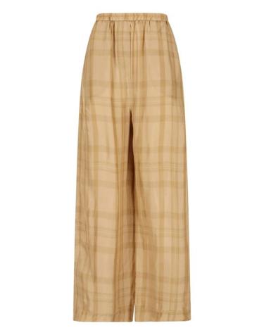 [해외직구] 26SS 더프랭키샵 팔라초 팬츠 BAXTER SHEER FLUID TRACK PANTS BEIGE GLEN PLAID Beige