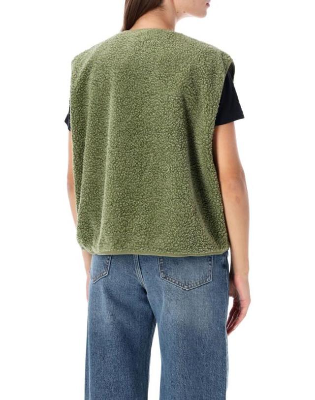 아메리칸 빈티지 [해외직구] 26FW 아메리칸 빈티지 베스트 HOK16B RIVE CHINE MILITARY GREEN 착용컷