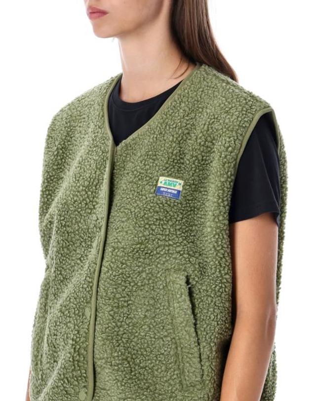 아메리칸 빈티지 [해외직구] 26FW 아메리칸 빈티지 베스트 HOK16B RIVE CHINE MILITARY GREEN 착용컷