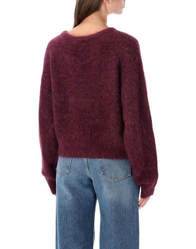 아메리칸 빈티지 [해외직구] 26FW 아메리칸 빈티지 스웨터 NIB18A CANNEBERGE CRANBERRY MELANGE 착용컷