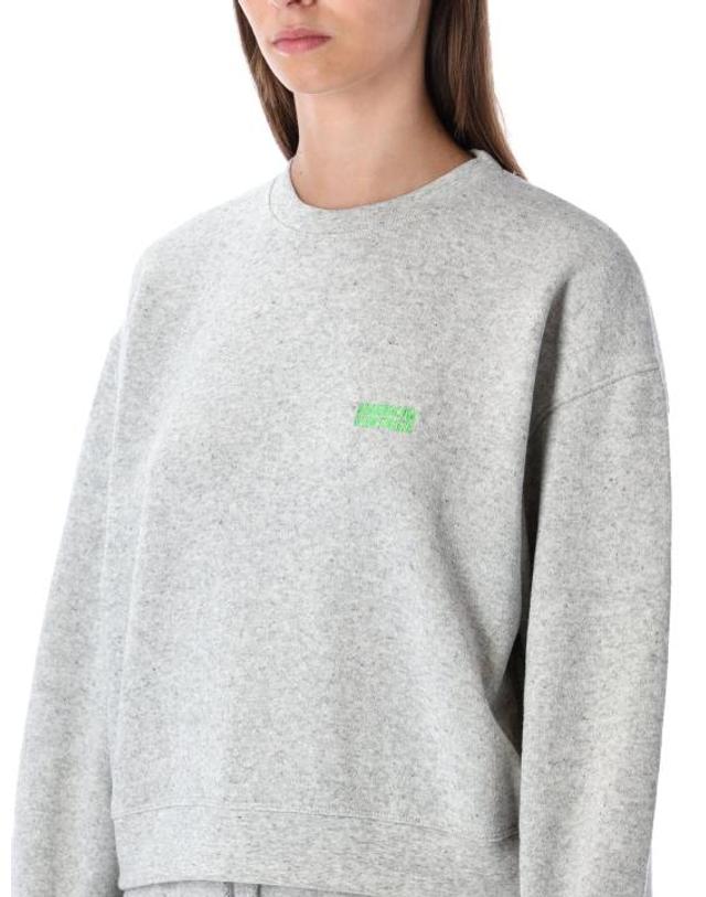 아메리칸 빈티지 [해외직구] 26FW 아메리칸 빈티지 스웨터 EVO03A GRISECHIN GREY MELANGE 착용컷