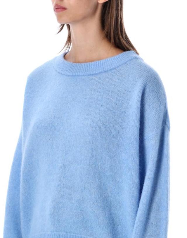 아메리칸 빈티지 [해외직구] 26FW 아메리칸 빈티지 스웨터 VITO18E ATMOSFERE BLU 착용컷