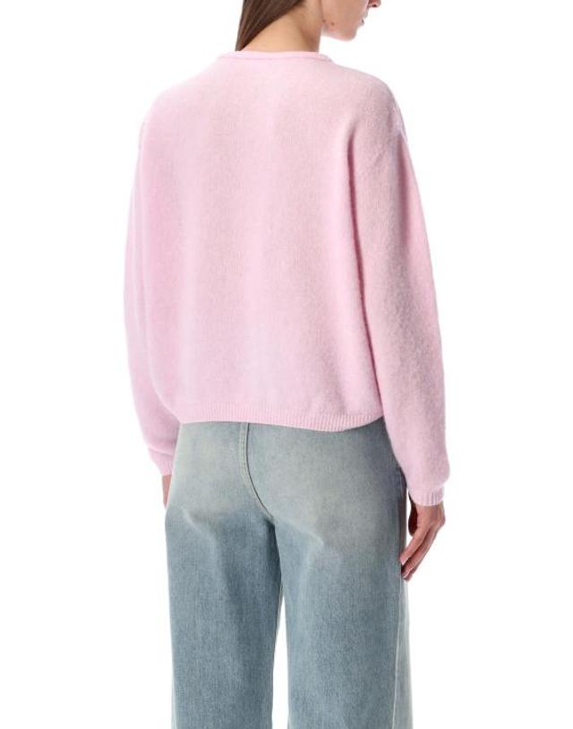 아메리칸 빈티지 [해외직구] 26FW 아메리칸 빈티지 스웨터 VITO19E DRAGEECHI LIGHT ROSE 착용컷